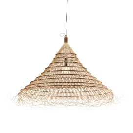 Rattan pendant lights